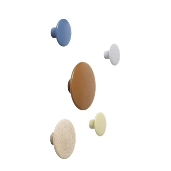Patère The dots - 1 pièce M beige green - Ø 13 cm