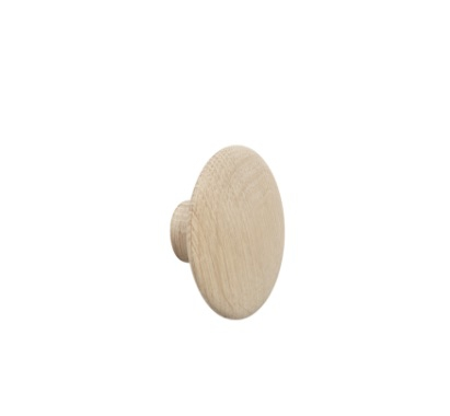 patère The dots – 1 pièce XS natural Oak -  Ø 6,5 cm