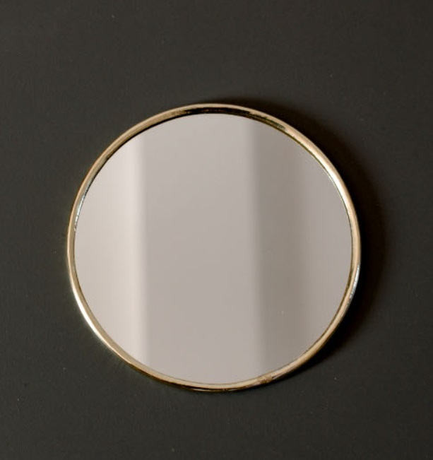Miroir rétro doré - LOÏS