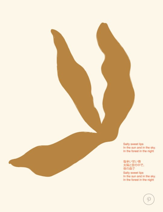 Poster - Lucrecia Rey Caro - Salty Lips - 50x70cm