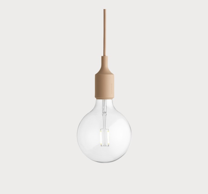E27 socket lamp LED - Beige Rose