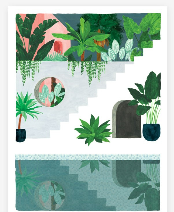 Affiche décorative - Large - Stairs to heaven - 50x70 cm