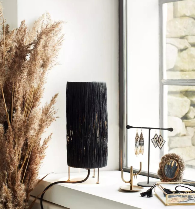 Plateau en verre carré - iron - gold