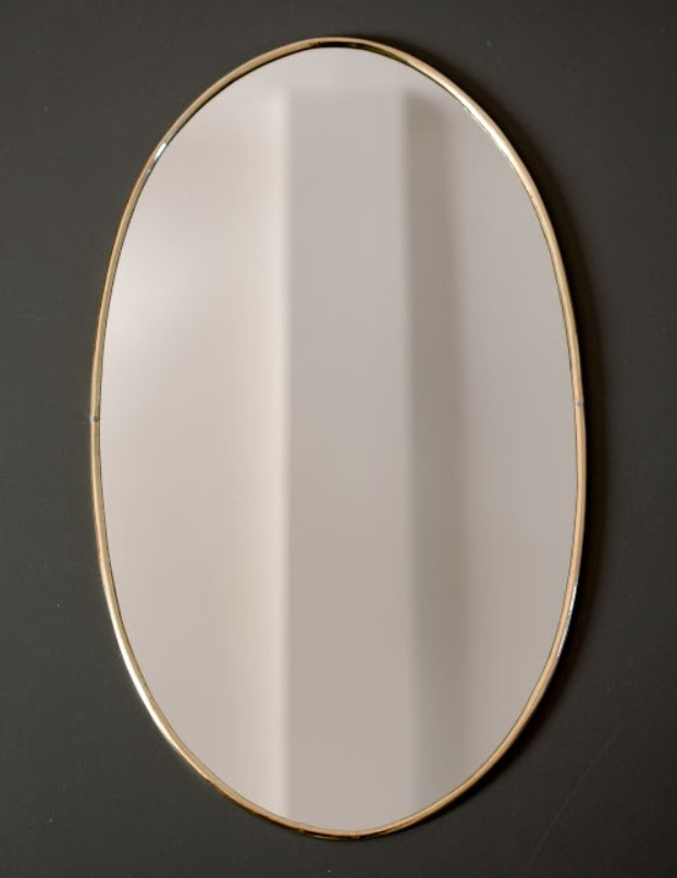 Miroir rétro doré - HOUDA