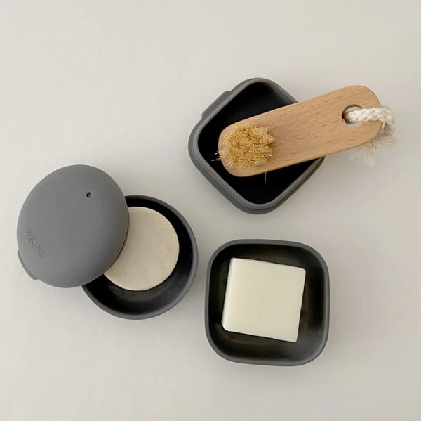 Boite à savon de voyage carrée - Smoke