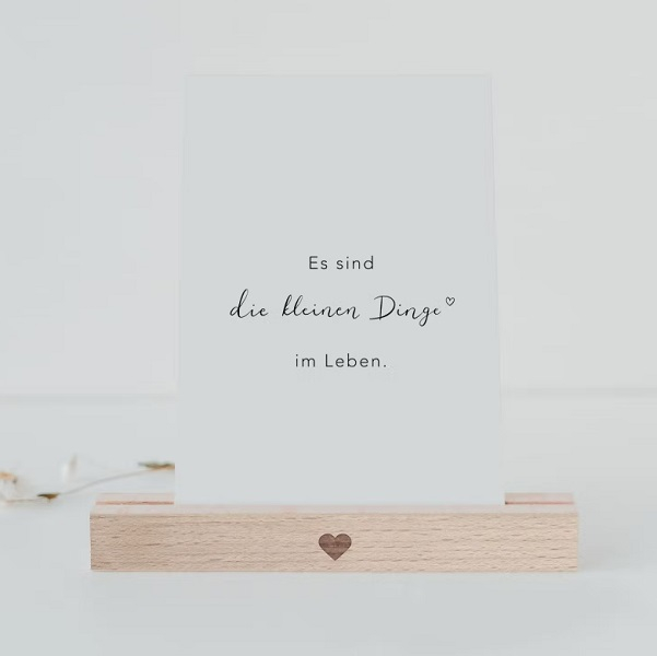 Porte carte - coeur - 15cm