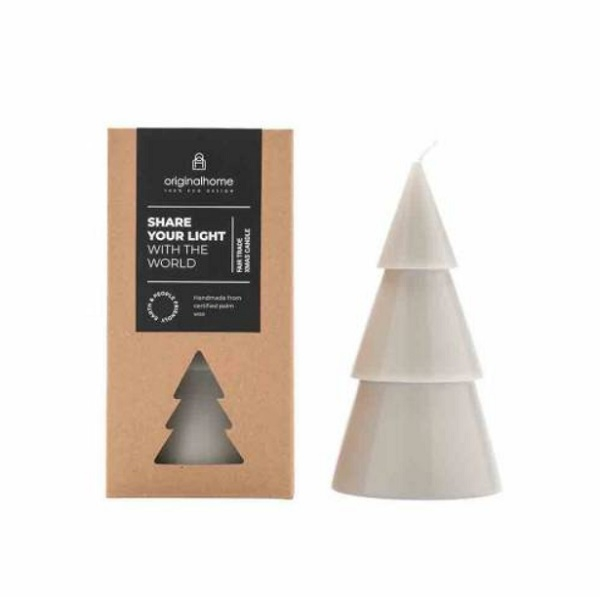 Xmas Tree Candle L - Grey - TC0027.72
