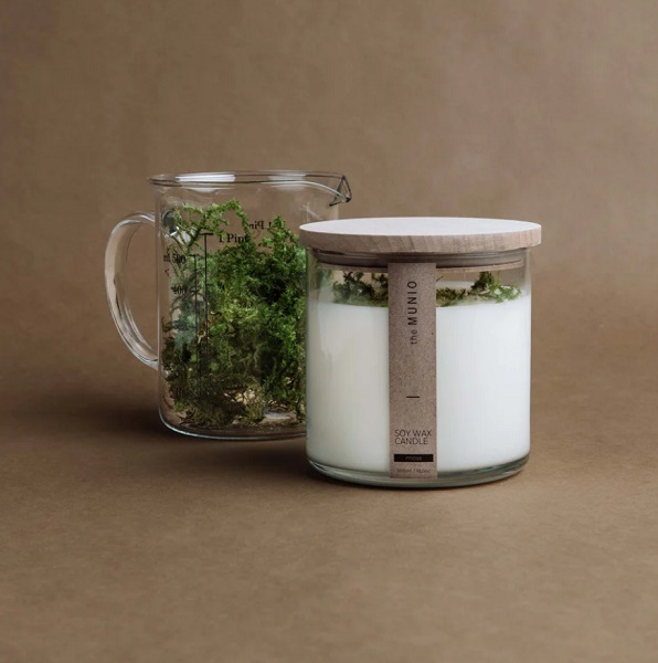 Soy wax candle - 550ml - Moss