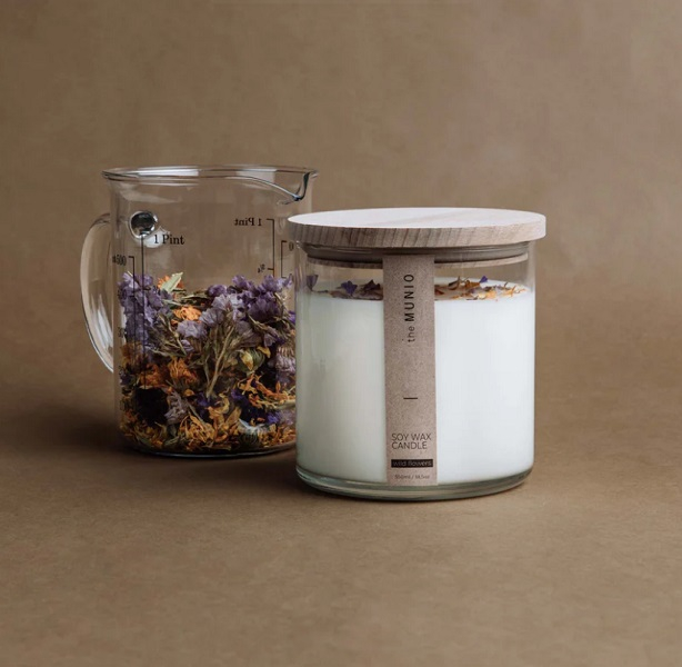 Soy wax candle - 550ml - Wild Flowers