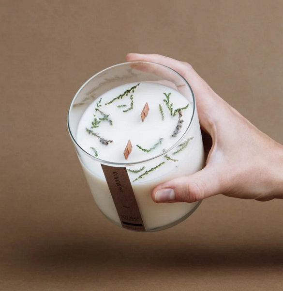 Soy wax candle - 550ml - Heather