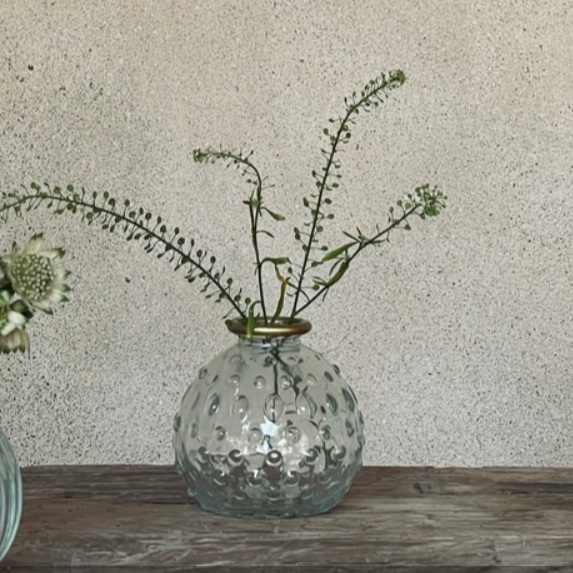 Vase Agata - pois doré