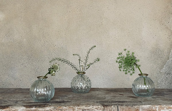 Vase Agata - pois doré