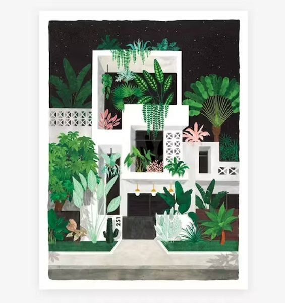 Affiche décorative - Medium - Miami by night - 30x40 cm
