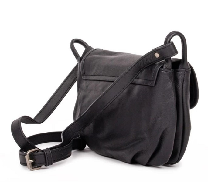 Sac bandouillère Jenny - Noir - Lisse