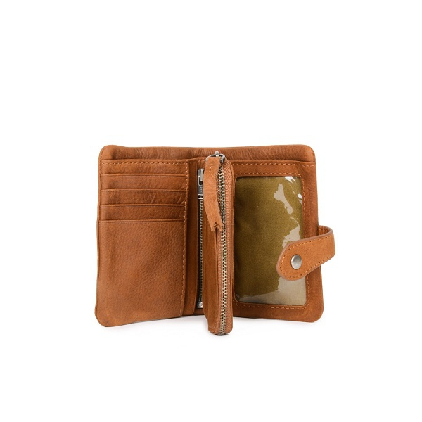 Portefeuille et portemonnaie amovible Joyce - Epice - Peau de pêche