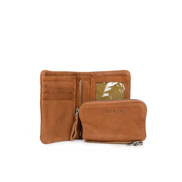 Portefeuille et portemonnaie amovible Joyce - Epice - Peau de pêche