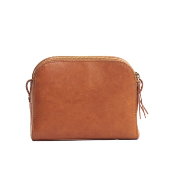 Sac EMILY - Cognac - Stromboli - lanière cuir