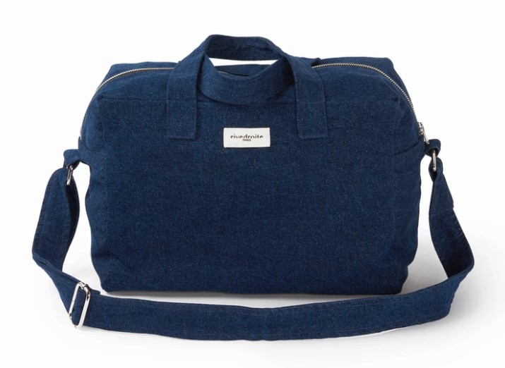 Sauval le city bag en denim upcyclé - Denim foncé