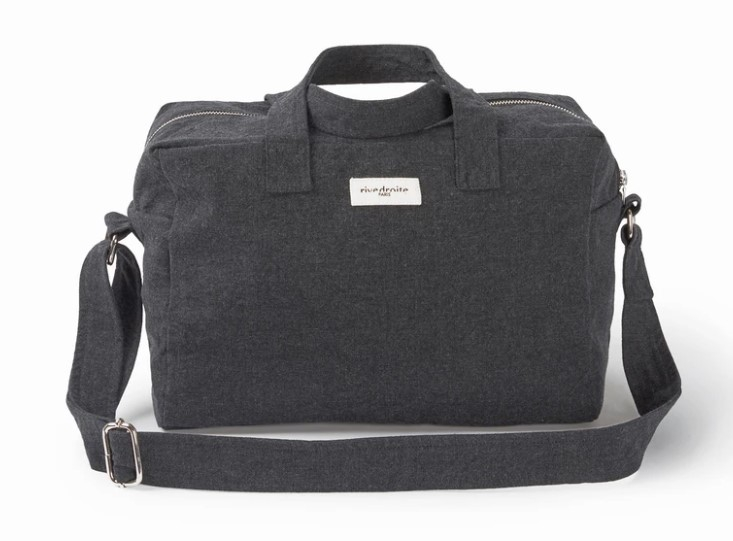 Sauval le city bag en coton recyclé - Noir