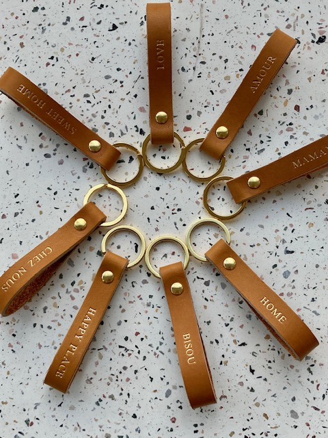 Porte-clefs - LOVE - marron - gold