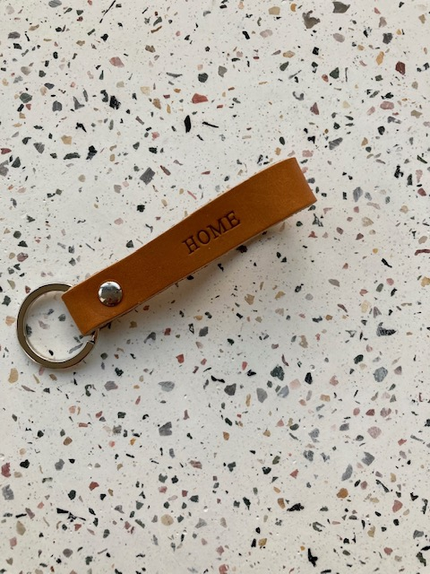 Porte-clefs - HOME - marron - silver