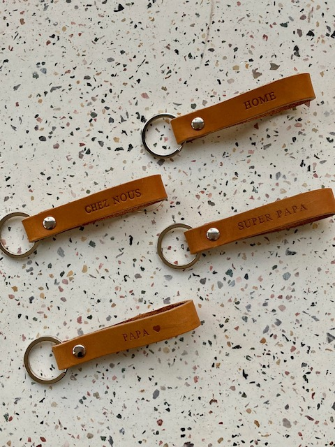 Porte-clefs - HOME - marron - silver