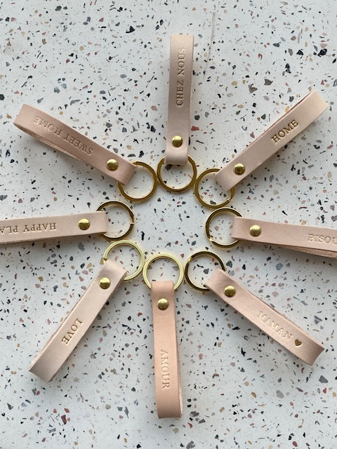 Porte-clefs - HOME - nude - gold