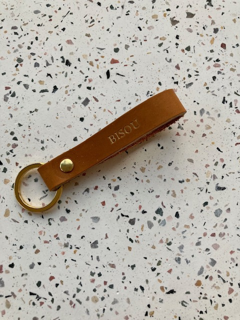 Porte-clefs - BISOU - marron - gold