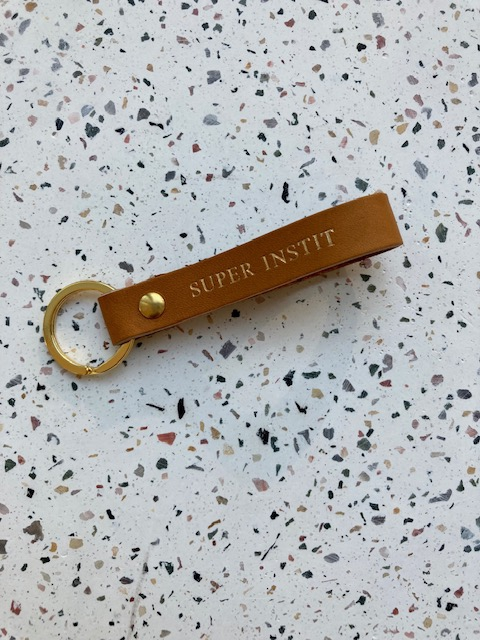 Porte-clefs - SUPER INSTIT - marron - gold