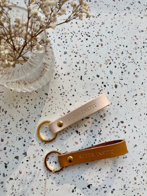 Porte-clefs - SUPER INSTIT - marron - gold