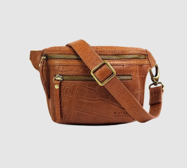 Sac Banane Beck - Wild Oak Soft Grain Croco Leather
