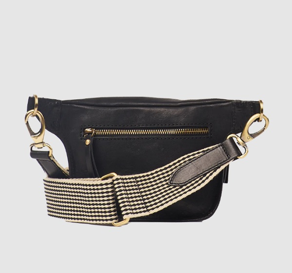 Sac Banane Beck - Black Stromboli Leather