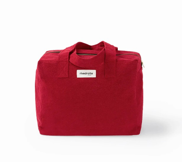 Célestins - The 24h bag en coton recyclé - Rouge Vibrant