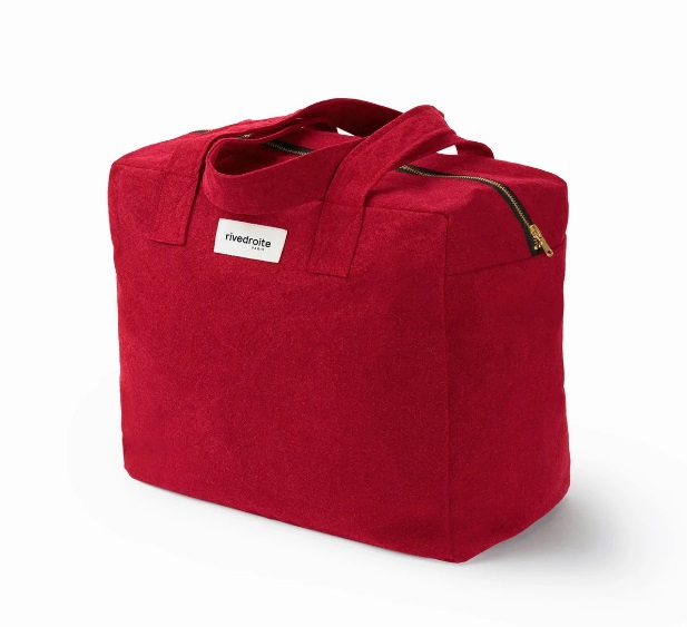 Célestins - The 24h bag en coton recyclé - Rouge Vibrant
