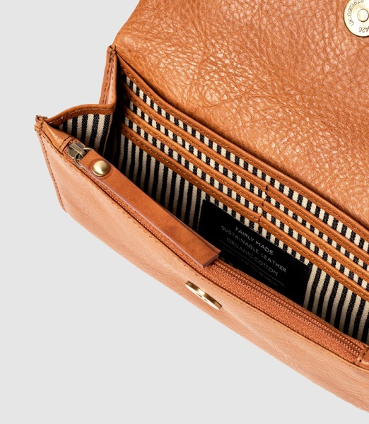 Pochette Pau - Cognac Stromboli Leather