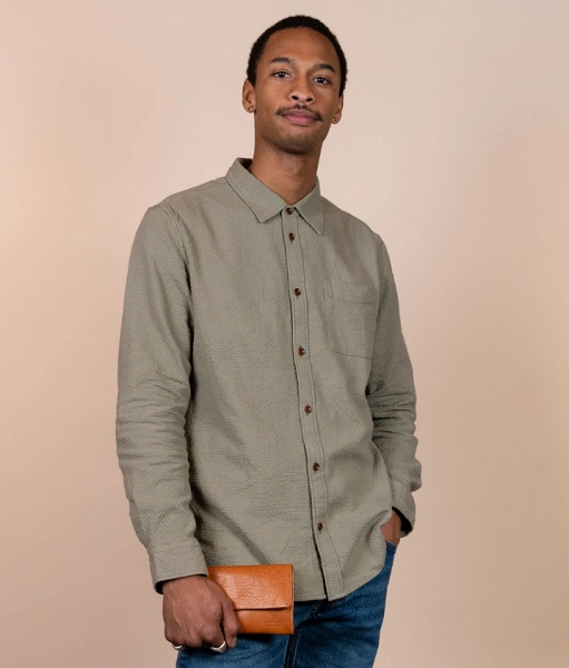 Pochette Pau - Cognac Stromboli Leather