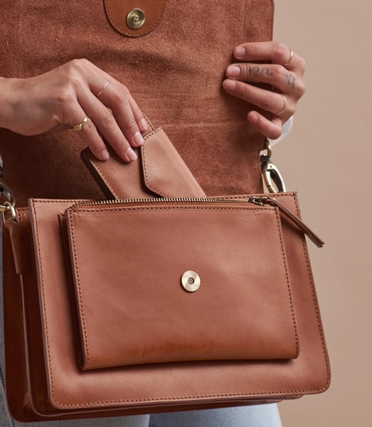 Portefeuille Harmonica - Cognac Leather