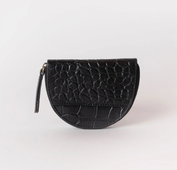 Porte-monnaie Laura - Black Croco Leather