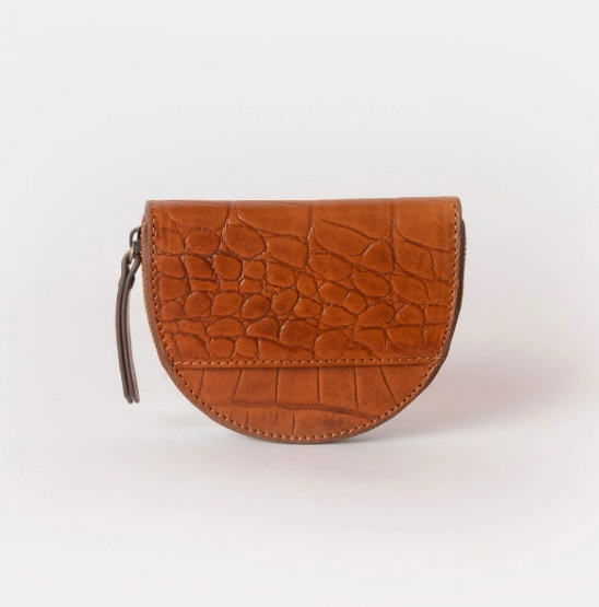 Porte-monnaie Laura - Cognac Croco Leather