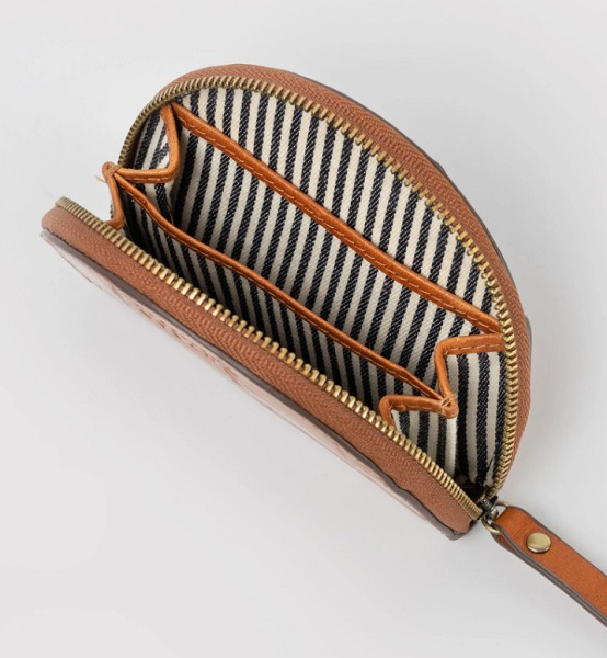 Porte-monnaie Laura - Cognac Croco Leather