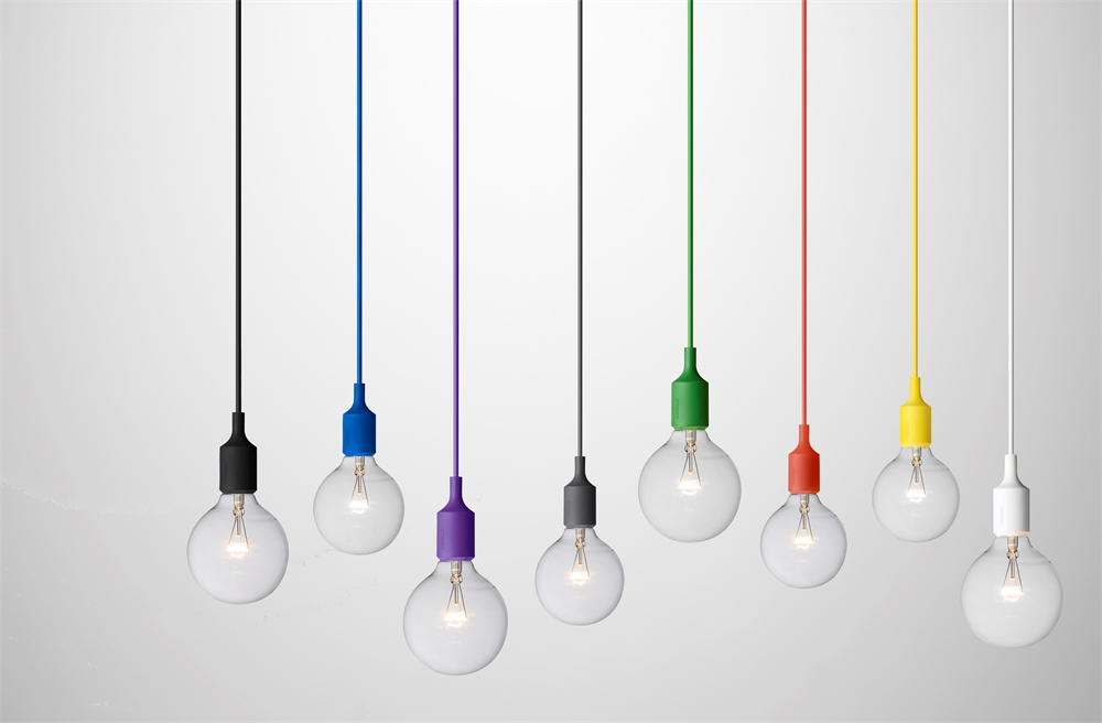 E27 socket lamp mauve - Halogene