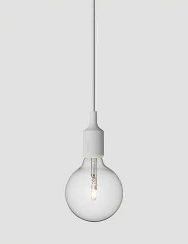 E27 socket lamp light grey - Halogene