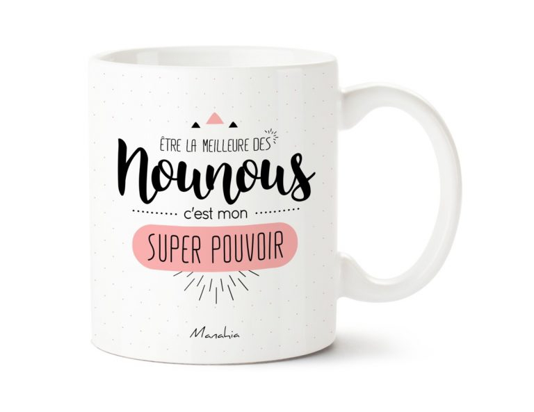 Mug nounou super pouvoir