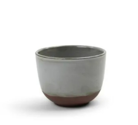 Cup M - Soft red clay with grey glaze