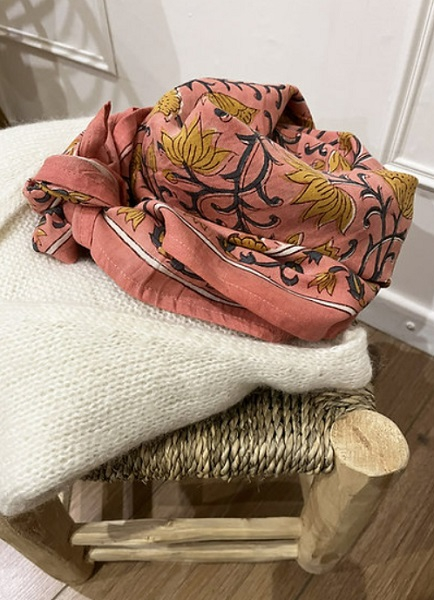 Foulard Dheli - Blush