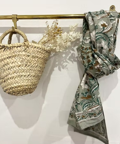 Foulard Dheli - Tilleul