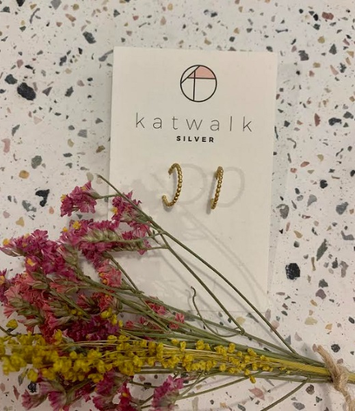 Boucles d'oreilles - or - créoles petites boules