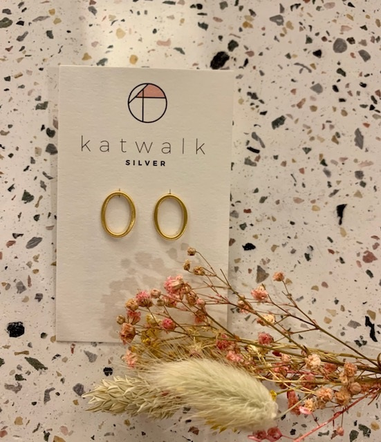 Boucles d'oreilles - or - oval