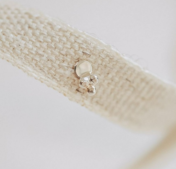 Boucle d'oreille - Edith - argent - 10948 - pépite