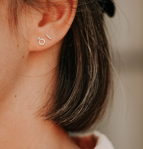 Boucle d'oreille - Sam - Argent - 10946 - pépite